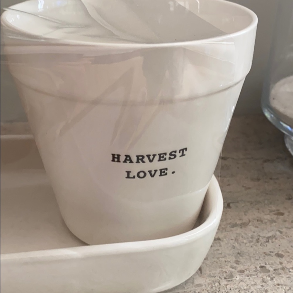 Rae Dunn Plant Smiles, Grow Laughter, Harvest Love - Picture 5 of 9